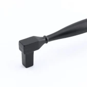 Kare Kulp Mobilya Mutfak Dolabı Çekmece Dolap Kulpları Kapak Kulpu Kulbu Siyah 128 Mm-12.8 Cm Metal thumbnail 5