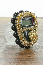 İnci Detaylı Taşlı Zikirmatik Siyah thumbnail 1