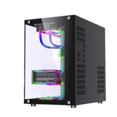 SNT UFO II Ocean Midi Tower Atx Gaming Akvaryum 7 x Argb Fanlar ve Uzaktan Kumanda Kontroller  Dahil Masaüstü Bilgisayar Kasası (POWER YOK) thumbnail 3