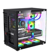 SNT UFO II Ocean Midi Tower Atx Gaming Akvaryum 7 x Argb Fanlar ve Uzaktan Kumanda Kontroller  Dahil Masaüstü Bilgisayar Kasası (POWER YOK) thumbnail 9