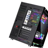 SNT UFO II Ocean Midi Tower Atx Gaming Akvaryum 7 x Argb Fanlar ve Uzaktan Kumanda Kontroller  Dahil Masaüstü Bilgisayar Kasası (POWER YOK) thumbnail 7