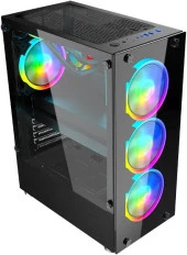 SNT NCON NC-II Z2 Mid Tower Atx Gaming 4 x Argb Fanlar Dahil Masaüstü Bilgisayar Kasası (POWER YOK) - 3