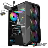 SNT B200 Mid Tower Atx Gaming 4 x Argb x Argb Fanlar ve Kontrolcü Masaüstü Bilgisayar Kasası (POWER YOK) - 1