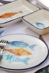 Fish Kaş 5 Parça 2 Kişilik Kahvaltı Seti - 4