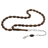 Nipora 925 Ayar Gümüş Lale Püsküllü Arpa Kesim Kuka Tesbih thumbnail 2