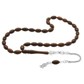 Nipora 925 Ayar Gümüş Lale Püsküllü Arpa Kesim Kuka Tesbih thumbnail 3