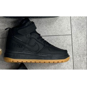 Nike Air Force 1 Luxe DB4109-001 Tabanı İnce Kahve Bot - 1