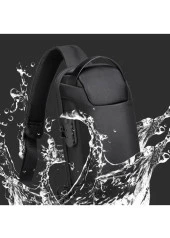 Pasifix 9530 Usb Sarj Portlu Ve Kilitli Omuz ve Göğüs Çantası - 3