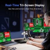 TOMLOV TM4K Esnek Kol Dijital Mikroskop 2000x, 52MP 4K LCD Mikroskop - 8 Inc - 4