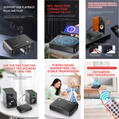 Bluetooth 5.0 ses alıcısı NFC IR Stereo kablosuz müzik adaptörü thumbnail 3