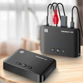 Bluetooth 5.0 ses alıcısı NFC IR Stereo kablosuz müzik adaptörü thumbnail 4