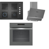 Profilo 3'lü Ankastre Set (OO37P9O12D FRMA356G DVK6J671) (GRİ) - 1