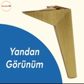Moderno Mobilya Kanepe Sehpa Tv Ünitesi Baza Koltuk Ayağı Renk Sarı Altın Eskitme 12 Cm Ayakları thumbnail 3