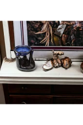 El Figürlü Siyah Mavi Buhurdanlık - 2