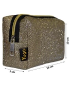 Yuga Makyaj Çantası Simli Altın Rengi - 3