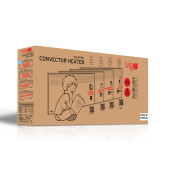 İvigo EPK4590M25B Beyaz 2500 W Manuel Konvektör Isıtıcı AYAK ve ASKILI - 7