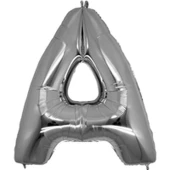 A Harf Folyo Balon Gümüş Renk 40 inç - 1