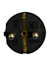 Viko Topraklı Düz Erkek Fiş Siyah (10 Adet) - 3