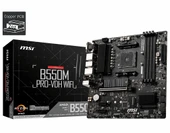 MSI B550M PRO-VDH WIFI B550 DDR4 Vga GLan mATX HDMI DVI M.2 USB3.2 WIFI AM4 AMD Anakart thumbnail 1