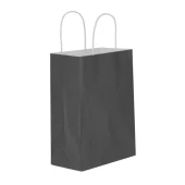 SİYAH KAĞIT HEDİYE VE ALIŞVERİŞ ÇANTASI (25X12X31) 250 adet - 1