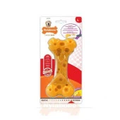 Nylabone Peynir Aromalı Köpek Çiğneme Kemiği L - 1