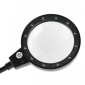 12 Led Clipslı Işıklı Büyüteç Işıklı Masa Lambası Çalışma Lambası - 3