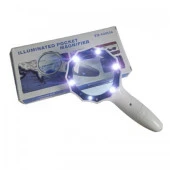 4X 6 Led Işık Aydınlatma 75Mm Optik Lens El Büyüteç - 2