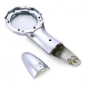 7X Büyüteç 6 Led Işık Aydınlatma 50Mm Optik Lens El Büyüteç - 4