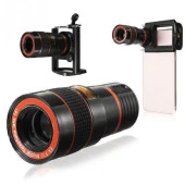 8X18 Zoom Teleskop Telefon Kamera Lensi Mini El Dürbünü - 3
