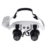 Kuyumcu Saat Onarım Için 10X-15X-20X25X Mercekli Gözlük Büyüteç 9892G-3A - 3