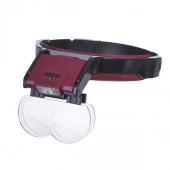 Lens Takmalı 4 Lens Led Lambalı Şapka Tip Büyüteç - 1