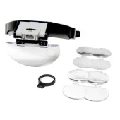 Lens Takmalı 5 Lenslı Led Lambalı Şapka Tip Büyüteç - 2