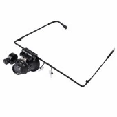 Gözlük Model 20X16Mm Optik Lens Led Işık Monoküler Büyüteç - 4