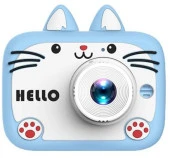 Mini Karikatür Çocuklar Dijital Kamera 1080P Mavi KS102 - 1
