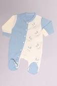 1-6 Aylık Bebek Tulum Beyazmavi - 02255.1803. - 2