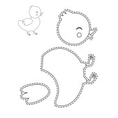 Çocuklar İçin KES YAPIŞTIR Etkinlik Seti - 3