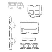 Çocuklar İçin KES YAPIŞTIR Etkinlik Seti - 6