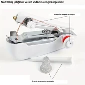 Pratik El Tipi Mini Dikiş Makinası, Seyyar Seyahat Dikiş Makine thumbnail 4
