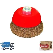 Çanak Daire Tel Fırça Saçaklı 125 Mm - 1