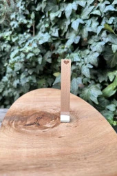 Ahşap Düz Model 15mm en x 100mm boy x 0,5mm kalınlık KALP DESENLİ Mum Fitili + Sehpa ( 10 Adet ) thumbnail 2