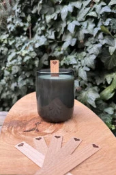 Ahşap Düz Model 15mm en x 100mm boy x 0,5mm kalınlık KALP DESENLİ Mum Fitili + Sehpa ( 10 Adet ) thumbnail 4