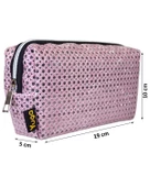 Yuga Makyaj Çantası Fileli Pembe - 2