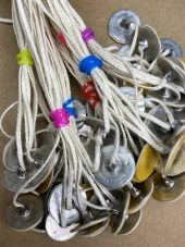 Pamuk İp Fitil No:10 + Yapışkanlı Sehpa ( 15cm boy ) 20 Adet thumbnail 3