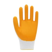 Beybi Pn5 Polyester Örme Nitril Iş Eldiveni 12 Çift Beyaz – Sarı - 3