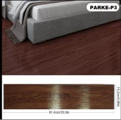 Renkli Duvarlar Kendinden Yapışkanlı Silinebilir Desenli Kızıl Parlak PVC Esnek Zemin Yer Duvar Döşeme Parkesi thumbnail 1