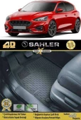 Sahler Ford Focus 4  2019-2022   4.5D Havuzlu Paspas Siyah thumbnail 1