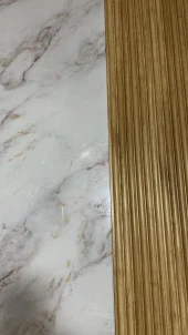 Renkli Duvarlar 16x290cm 1 Adet ATC GOLD Prefabrik Ofis Konut Dekoratif Pvc Kaplama Lambiri Duvar Paneli thumbnail 5