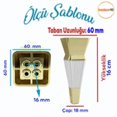 Dempa Lüks Mobilya Oturma Grubu Kanepe Sehpa Tv Ünitesi Koltuk Ayağı 16 Cm Beyaz Gold Baza Ayakları thumbnail 2