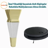 Dempa Lüks Mobilya Oturma Grubu Kanepe Sehpa Tv Ünitesi Koltuk Ayağı 16 Cm Beyaz Gold Baza Ayakları thumbnail 5