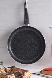 Sanat | Granit Tava 32 Cm Lüx Tek Kulplu Tava thumbnail 1